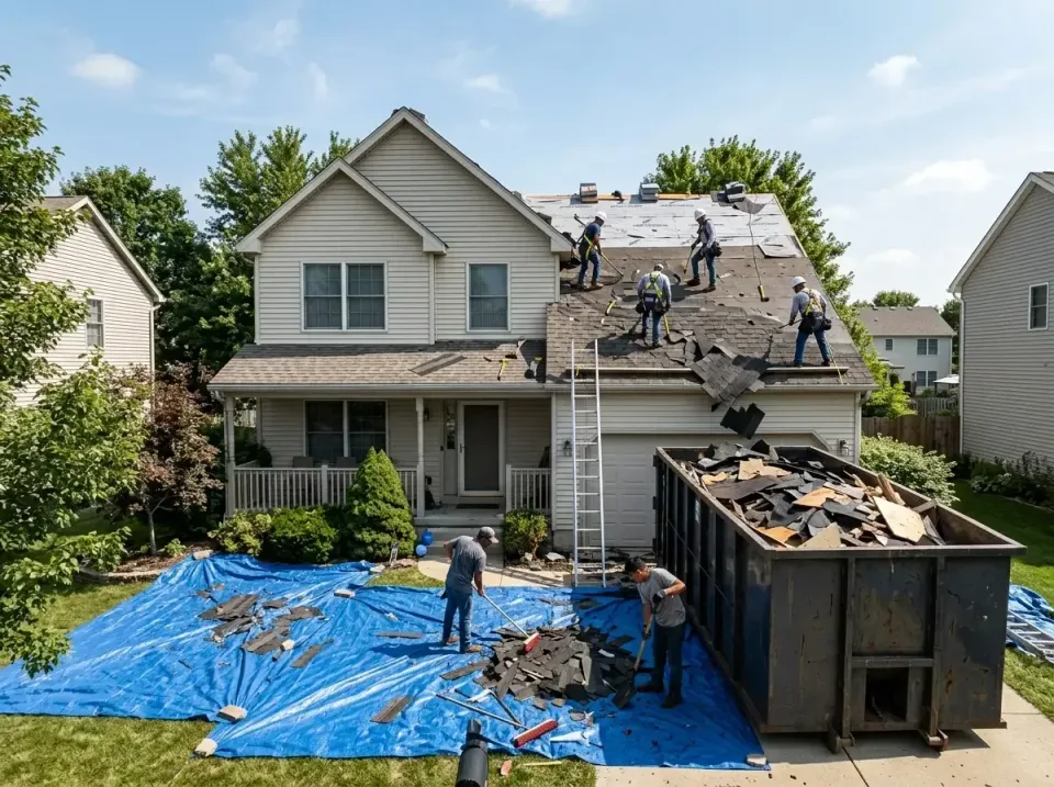 roof-replacement-debris-remova-004 — frequently asked questions, Cheapest Dumpster Rentals in Hainesville, IL